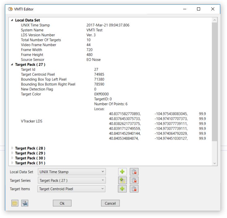Encoded VMTI data