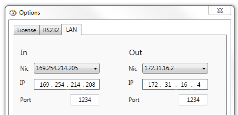 Ethernet settings