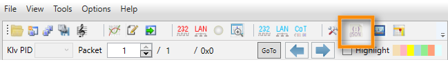 Open JSON view