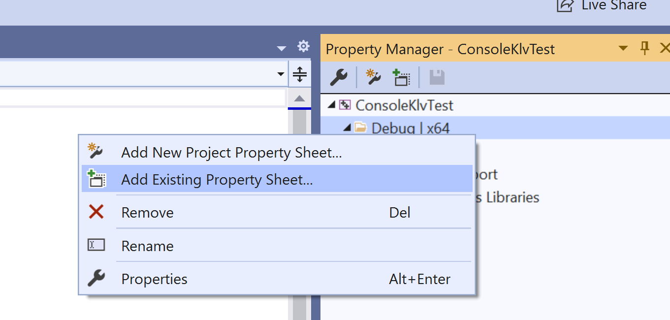 Add Property Sheet