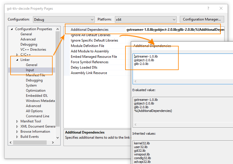 Additional dependencies