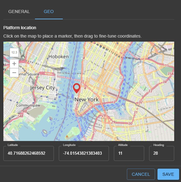 Platforrm geo config