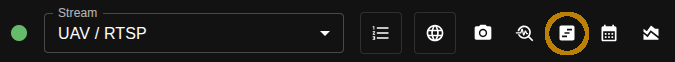 Stream events button