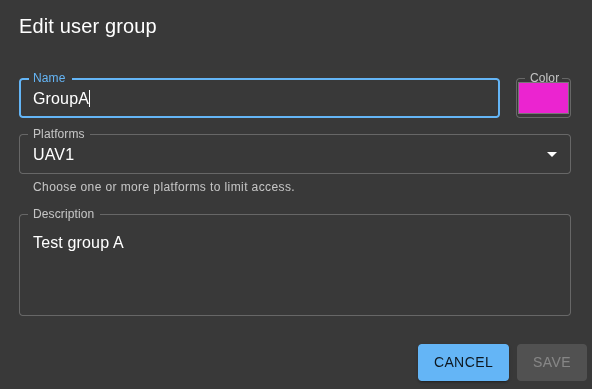 Edit Usergroup