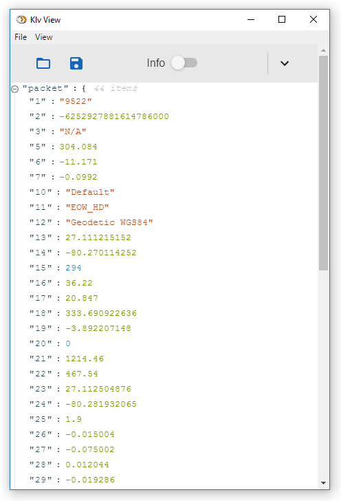 JSON view