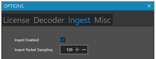 Ingest Packet Sampling