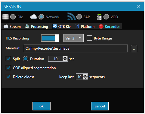 DVR Recorder Configuration